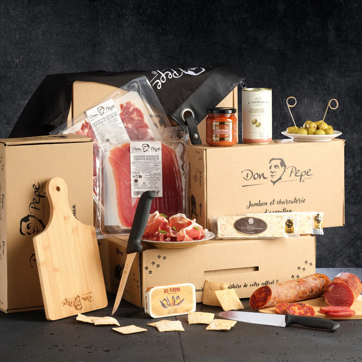 Coffrets Cadeaux jambon ibérique