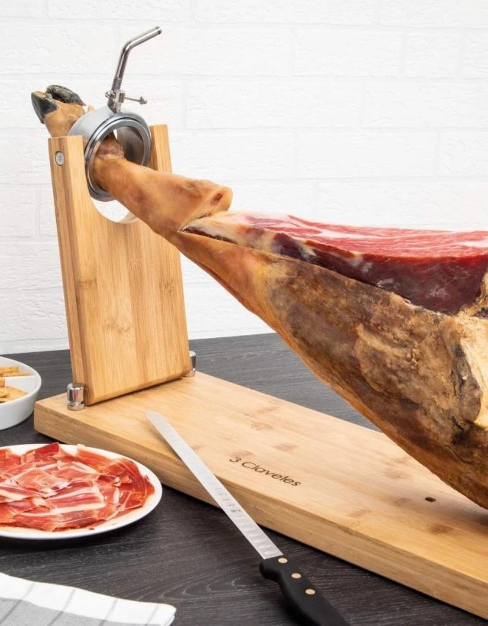 Support à jambon professionnel rotatif pliant