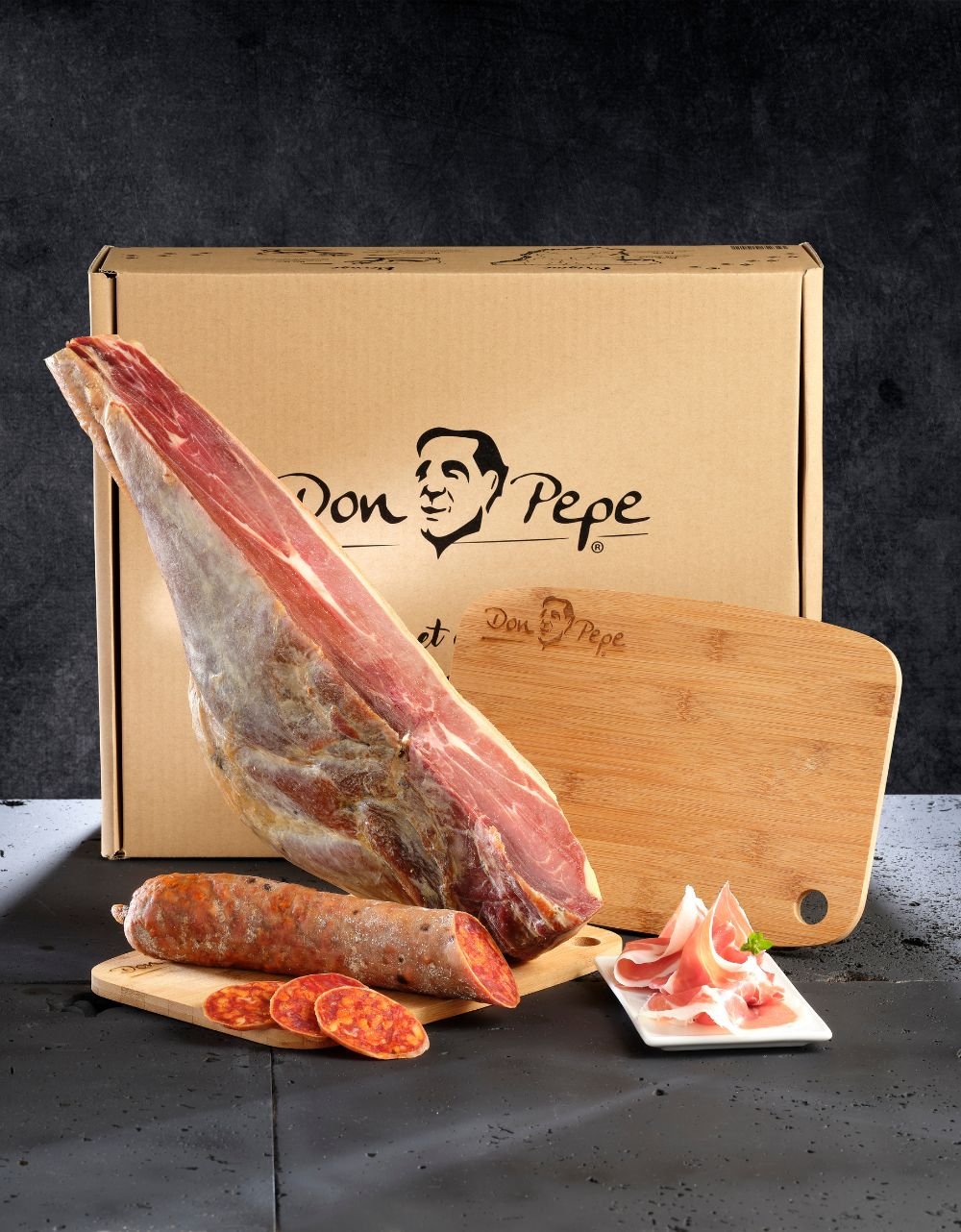 Coffret cadeau jambon serrano bodega