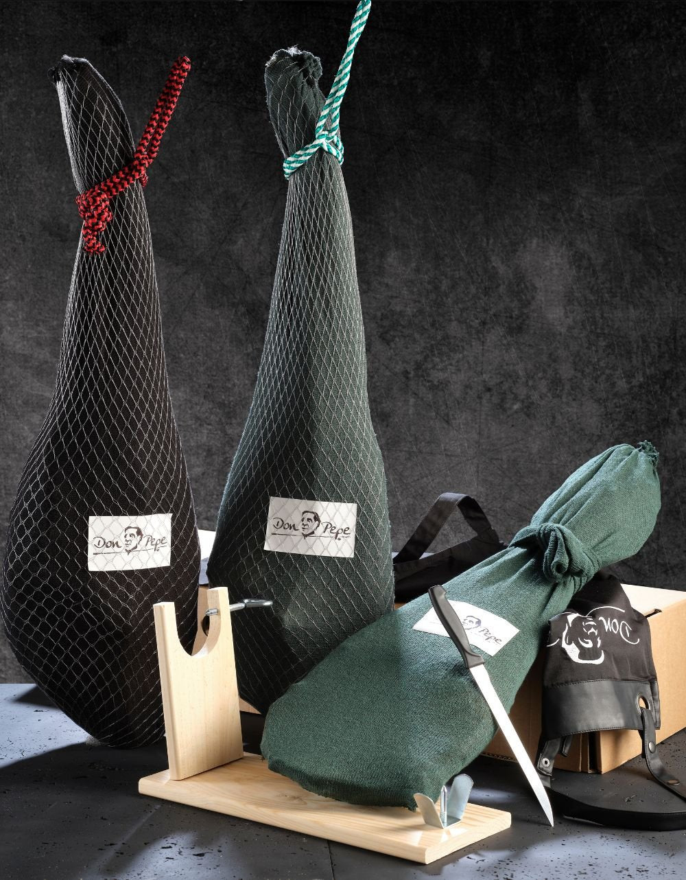 Coffret sélection jambons entiers d'exception